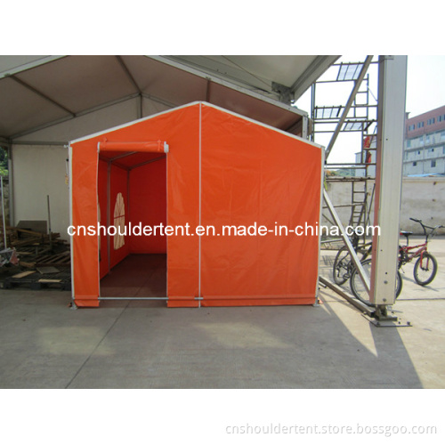 Red Color Canvas Fabric Tent with Windows